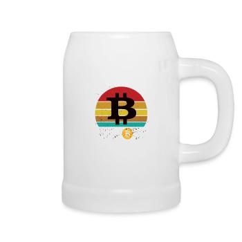 Bitcoin Time To Do Business - Bierkrug - Weiß - Rechts