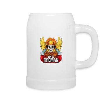 Firefighter I'm A Fireman Professional Fire - Beer Mug - white - Right