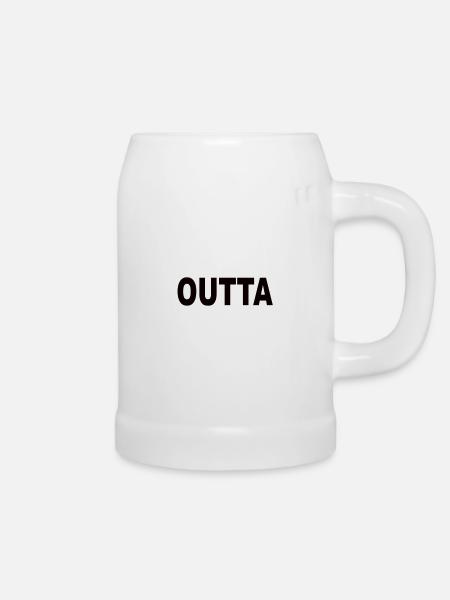 Straigt Outta - Bierkrug - Weiß