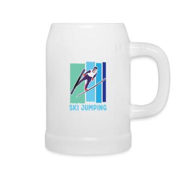 Ski jumping Ski jumping Ski jumping - Beer Mug - white - Right