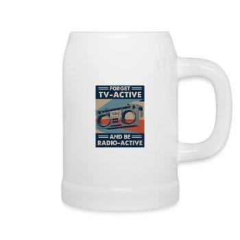 Radio Broadcasting Rundfunk - Beer Mug - white - Right