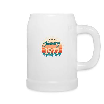 January 1977 Retro Legend - Beer Mug - white - Right