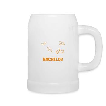 Bachelor Abschluss 2022 geschafft Bachelor - Bierkrug - Weiß - Rechts