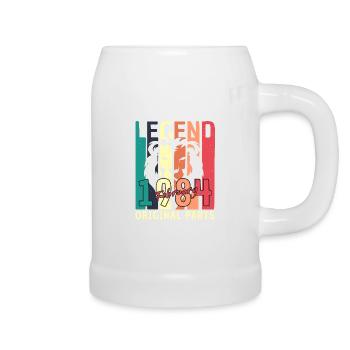 Born February 1984 Lion Vintage - Beer Mug - white - Right
