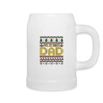 Xmas Feliz NaviDad Ugly Christmas Sweater Costume - Bierkrug - Weiß - Rechts