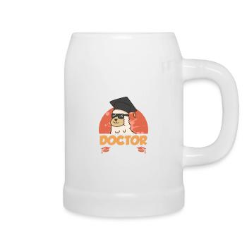 Call me Doktor 2022 Doktortitel phd - Bierkrug - Weiß - Rechts