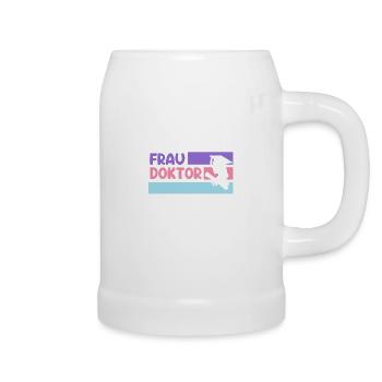 Ab jetzt heißt es Frau Doktor Doktortitel - Bierkrug - Weiß - Rechts