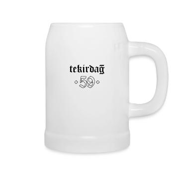Tekirdag 59 Türkei Turkiye Geschenk Urlaub TR Türk - Bierkrug - Weiß - Rechts