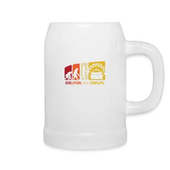 Chauffeur de taxi Cadeau Taxi Evolution - Chope en céramique - blanc - Droite