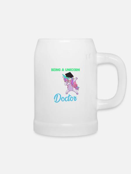 Doktor Einhorn 2022 Promotion Disputation - Bierkrug - Weiß