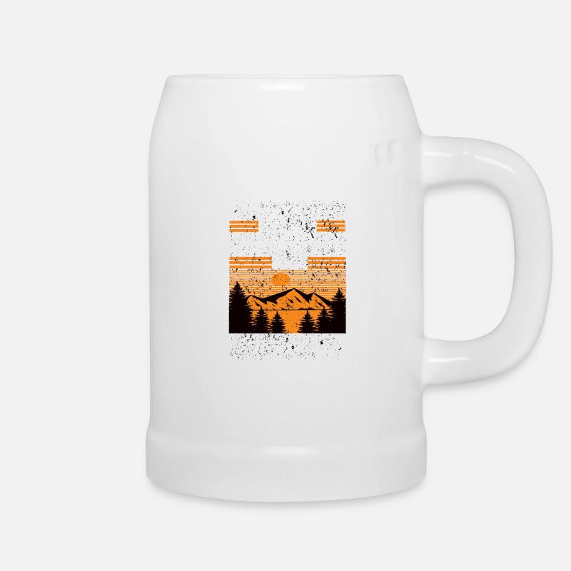 Leg Dich Niemals Mit einem Dorfkind An - Bierkrug - Weiß