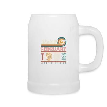 Born February 1982 Vintage - Beer Mug - white - Right