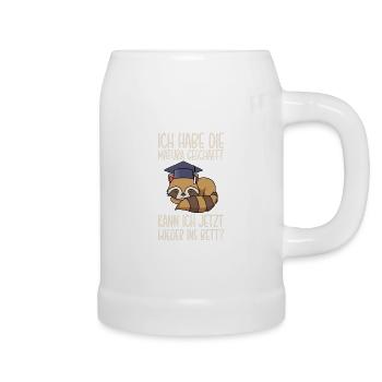 Matura geschafft kann ich jetzt ins Bett Matura - Bierkrug - Weiß - Rechts