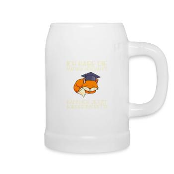 Matura geschafft kann ich jetzt ins Bett Matura - Bierkrug - Weiß - Rechts