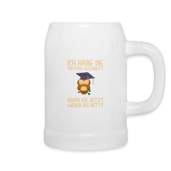 Matura geschafft kann ich jetzt ins Bett Matura - Bierkrug - Weiß - Rechts