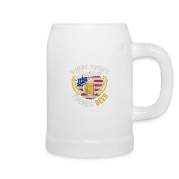 Brauen Bier Amerika - Bierkrug - Weiß - Rechts
