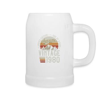 1980 Vintage Born Cadeau d’anniversaire - Chope en céramique - blanc - Droite