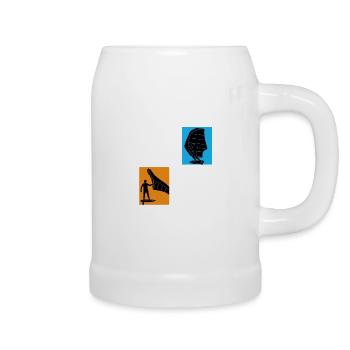 Wing Surf Wingfoil Wingsurf Retro - Beer Mug - white - Right
