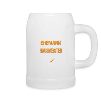 Vater Ehemann und Hausmeister - Bierkrug - Weiß - Rechts