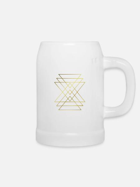 Grafik - grafisches Muster - Bierkrug - Weiß