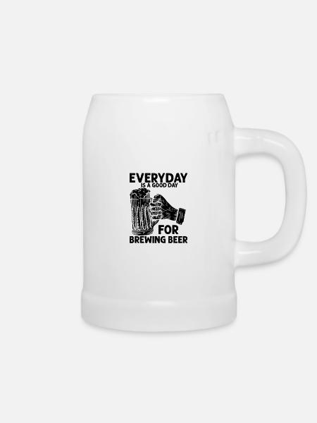 Bier brauen - Bierkrug - Weiß