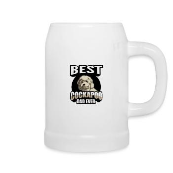 Cockapoo Dog Breed - Beer Mug - white - Right