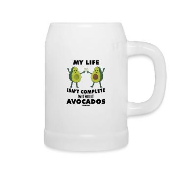 My Life Isn't Complete Without Avocados - Beer Mug - white - Right