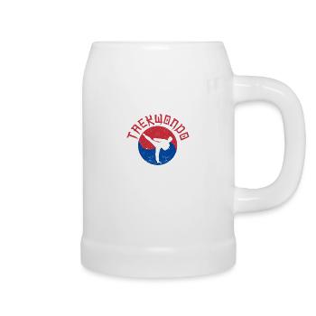 Tae Kwon Do Eum Yang Funny Taekwondo Koreanische - Bierkrug - Weiß - Rechts