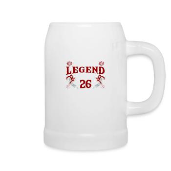 Cette légende de l’encre tourne 26 Fantastic 26. - Chope en céramique - blanc - Droite