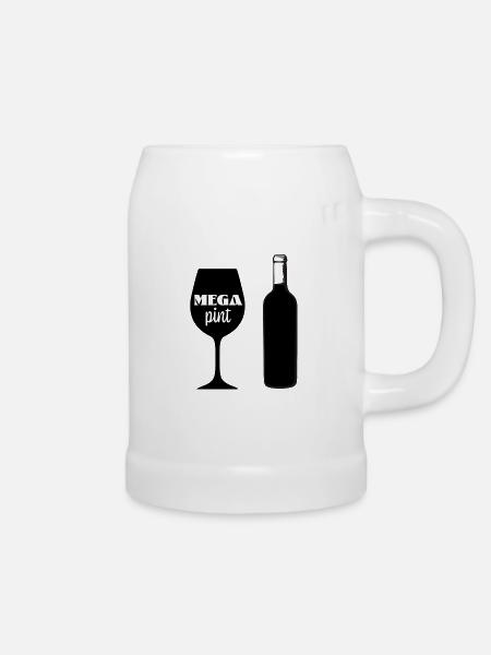 Mega Pint - Bierkrug - Weiß