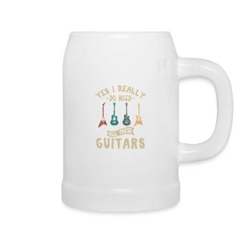 Oui j’ai vraiment besoin de toutes ces guitares Drôle Guita - Chope en céramique - blanc - Droite