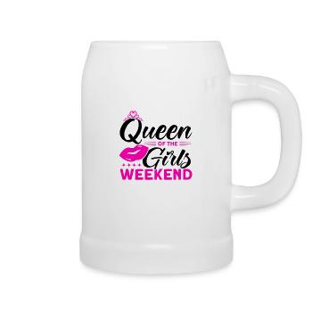 Trauzeugin Mädelsabend Party Damen Geschenk - Bierkrug - Weiß - Rechts
