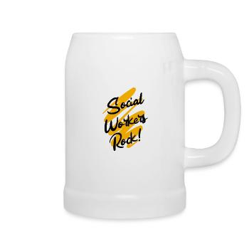 Social Work - Beer Mug - white - Right