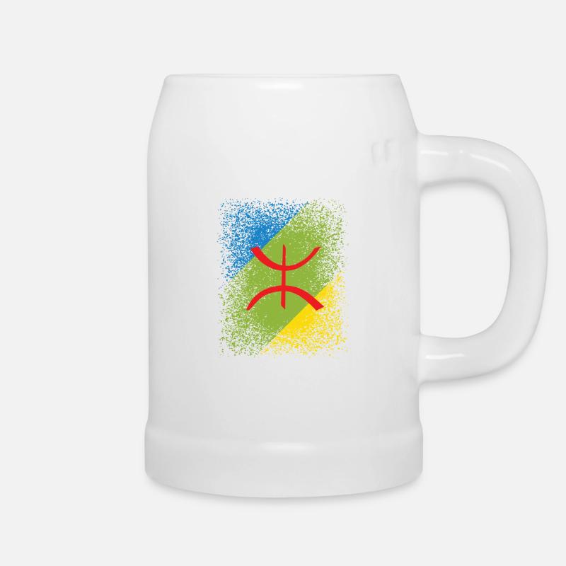 Amazigh Berberflagge - Bierkrug - Weiß