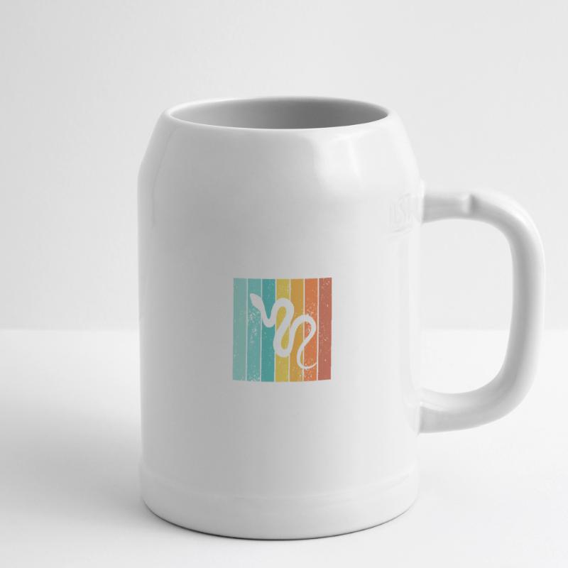 Snake Retro Reptile Python Gift idea Beer Mug