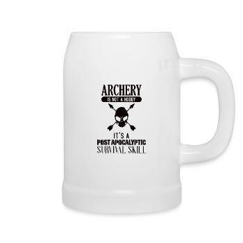 Archery - Bow Hunter Design Archery Arrow - Beer Mug - white - Right