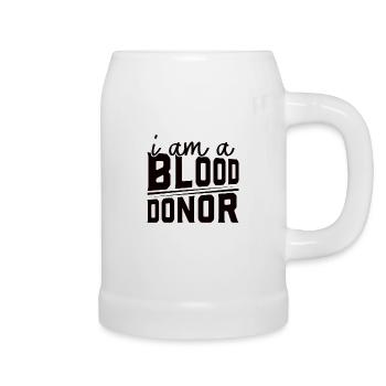 Blood donation Blood donors Blood donors - Beer Mug - white - Right