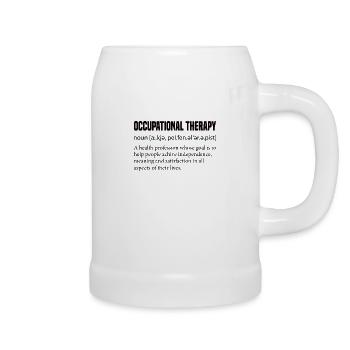 Ergotherapie Ergotherapeutin Ergotherapeut - Bierkrug - Weiß - Rechts