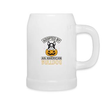 Adopts American Bulldog - Beer Mug - white - Right