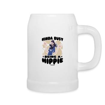 Hippie - Bierkrug - Weiß - Rechts