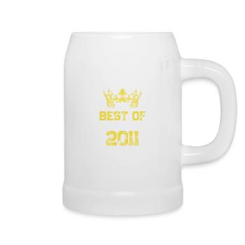 2011 best of Geburtstag - Bierkrug - Weiß - Rechts