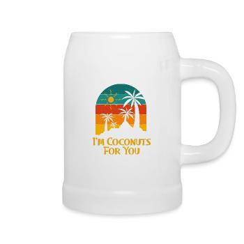 I'm Coconuts For You Summer Couples Tropical - Bierkrug - Weiß - Rechts