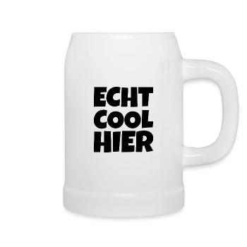 Echt Cool Hier - Bierkrug - Weiß - Rechts