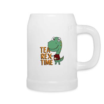 Tea Rex Time Outfit - Bierkrug - Weiß - Rechts