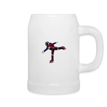 Ice skating Figure skating - Beer Mug - white - Right