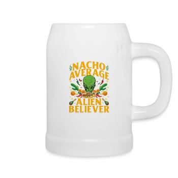 Nacho Croyant extraterrestre moyen - Chope en céramique - blanc - Droite