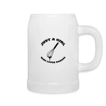 Baker Mrs. Pastry Chef Baking Pastry Shop Bakery - Beer Mug - white - Right