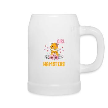 just girls who loves hamster - Chope en céramique - blanc - Droite