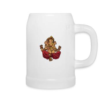 Buddhismus Religion - Bierkrug - Weiß - Rechts