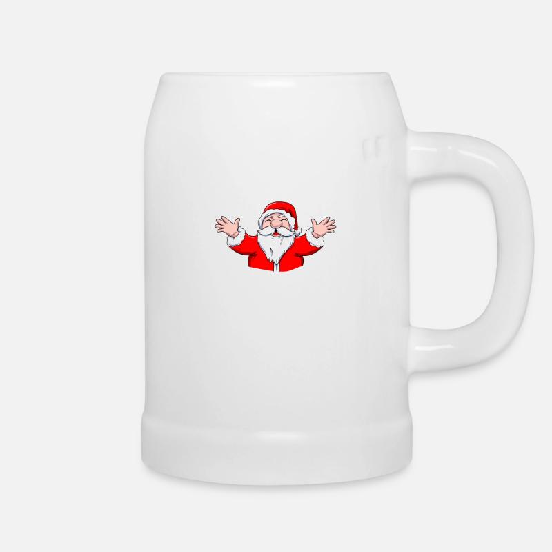 Weihnachtsmann Xmas - Bierkrug - Weiß
